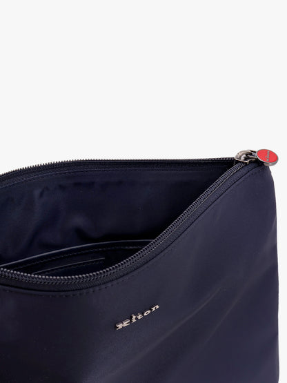Nylon clutch with metal lettering logo thumbnail