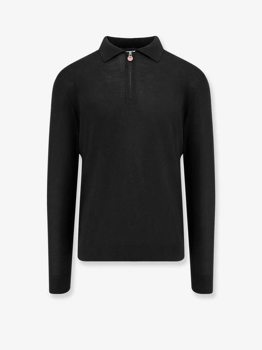 Wool polo shirt