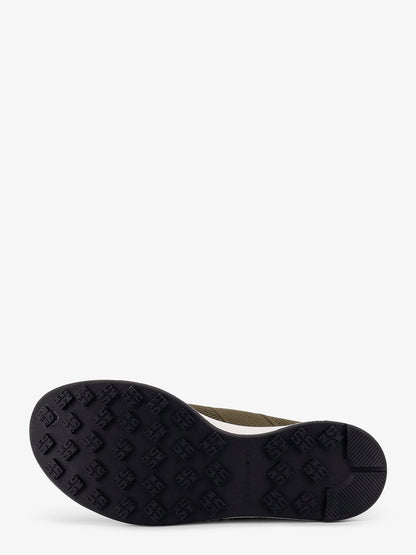 Low-top mesh sneakers with suede profiles thumbnail