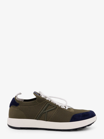 Low-top mesh sneakers with suede profiles thumbnail