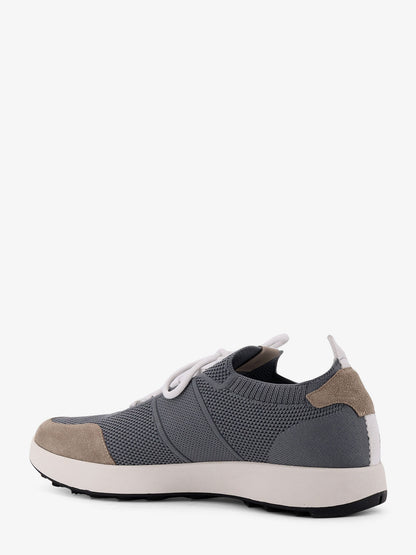 Sneakers low-top in mesh con profili in suede thumbnail