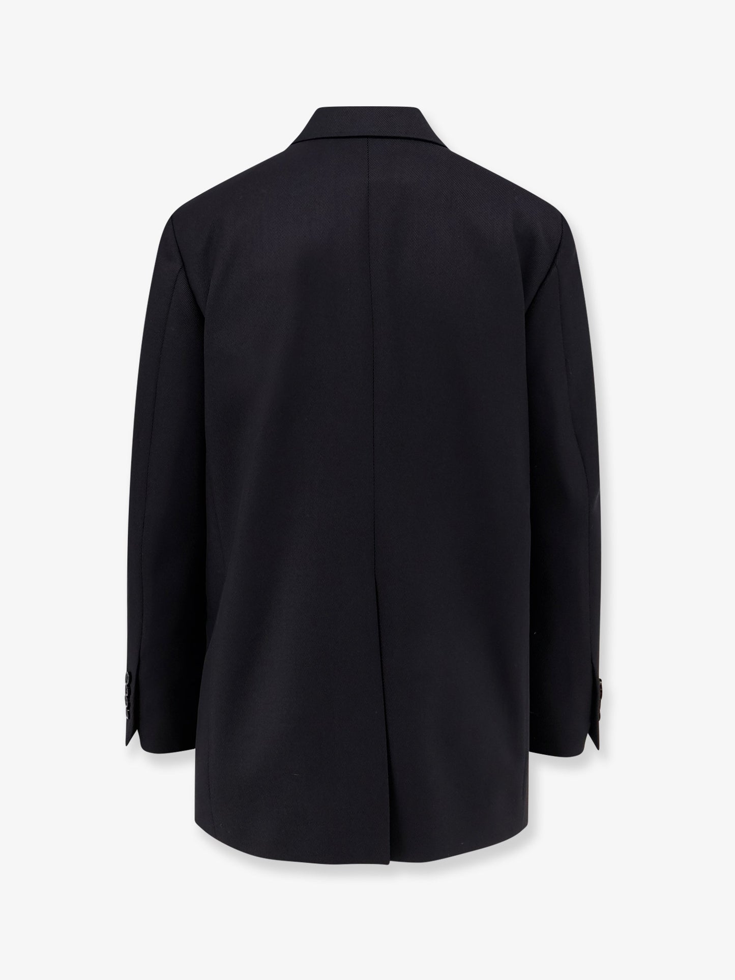 Virgin wool blazer with iconic brooch