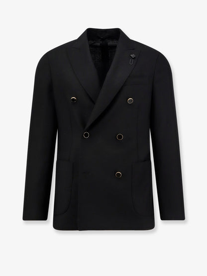 Roma double-breasted wool blazer thumbnail