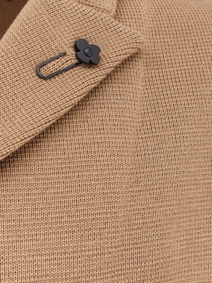 Knitted blazer with iconic brooch thumbnail