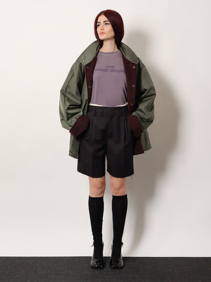 Striped virgin wool shorts thumbnail