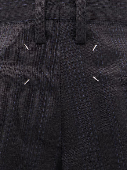 Striped virgin wool shorts thumbnail