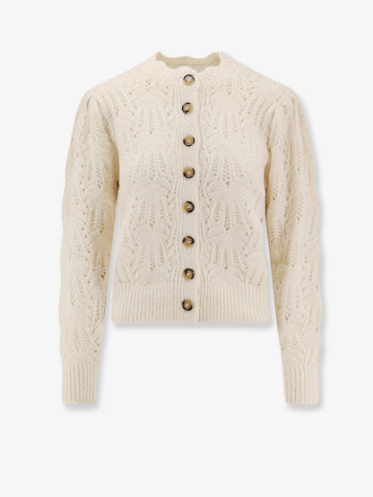 Maxine perforated alpaca blend cardigan thumbnail