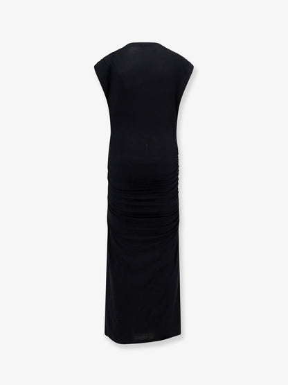 Donna stretch fabric long dress thumbnail