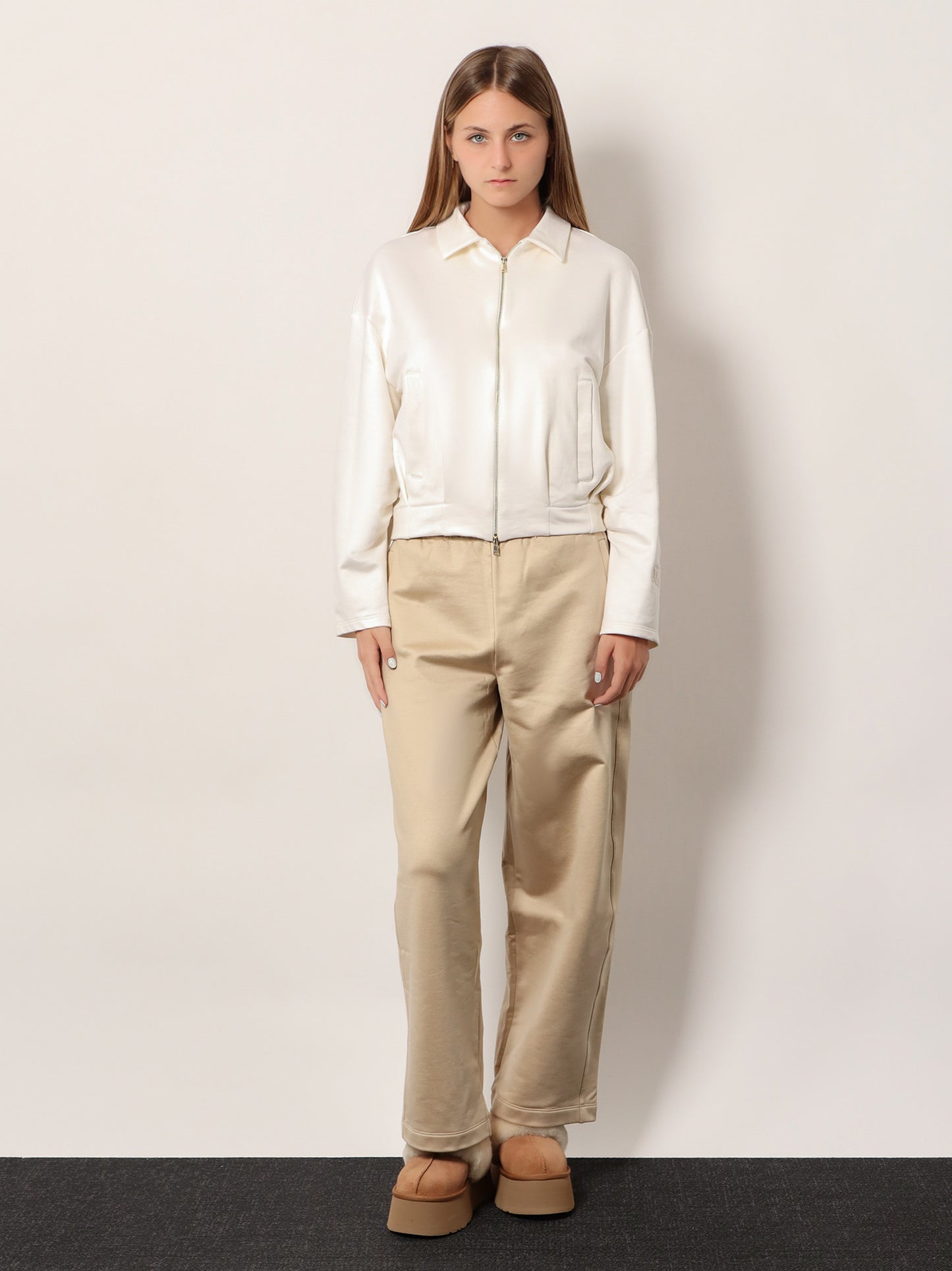 Filovia silk and cotton jogger trousers