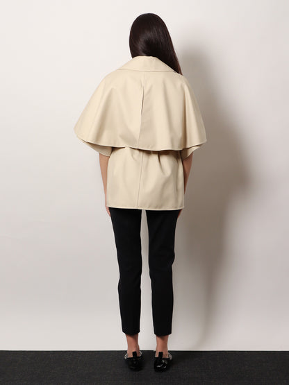 Cotton gabardine Sigfrid cape thumbnail