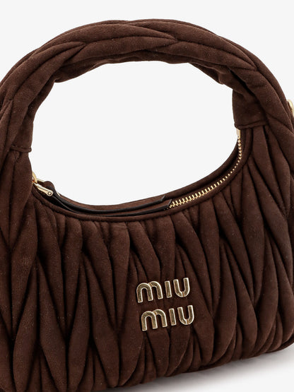 Borsa a tracolla Wander in suede matelassé thumbnail
