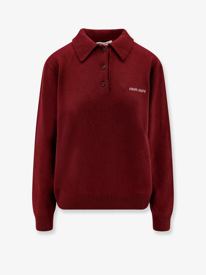 Cashmere polo sweater thumbnail