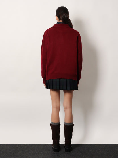 Cashmere polo sweater thumbnail