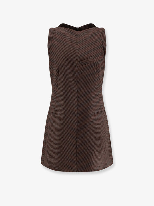 Wool blend short dress