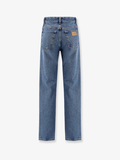 Jeans a gamba dritta con tasche rovesciate thumbnail