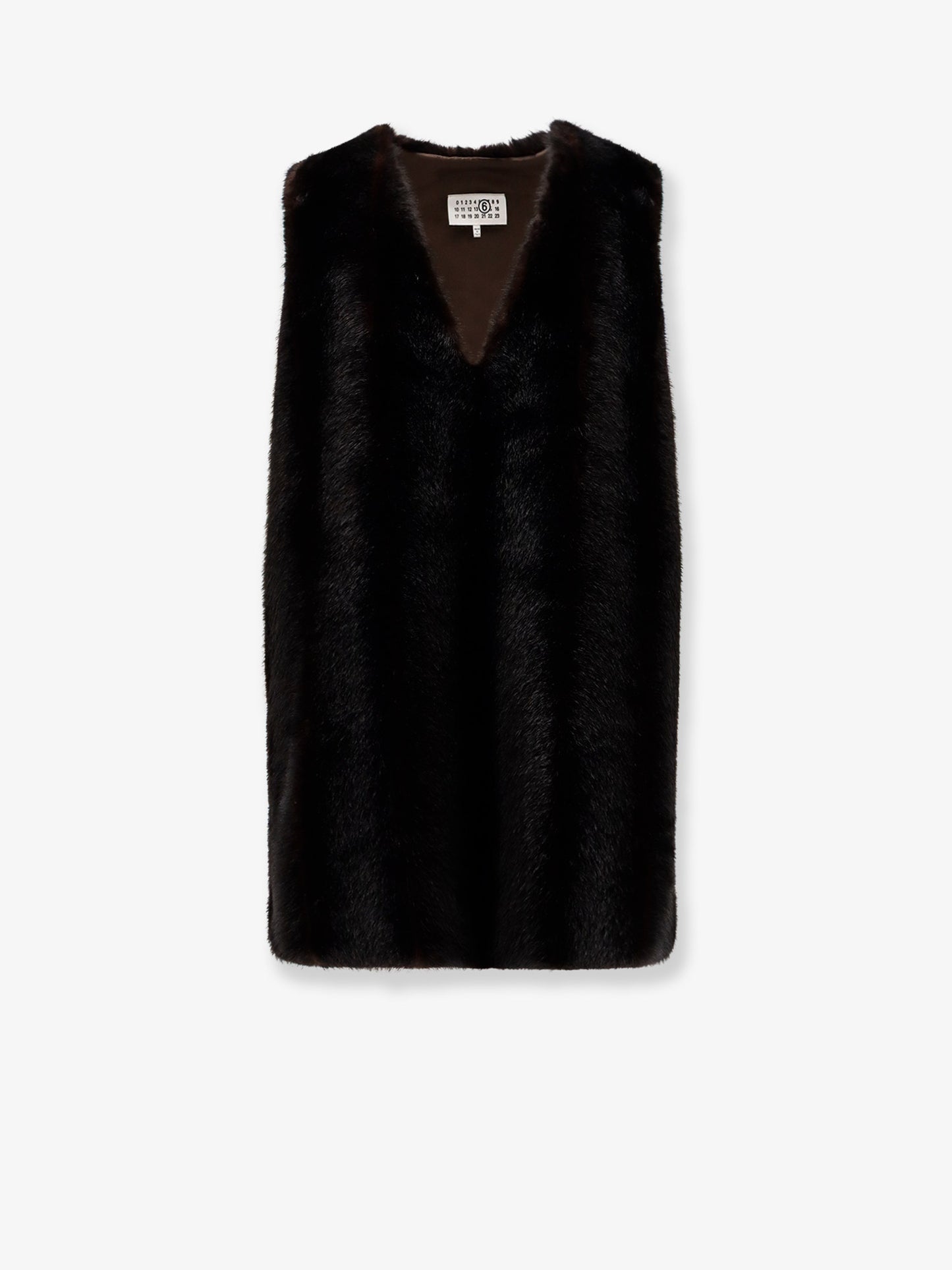Vestito corto in eco shearling