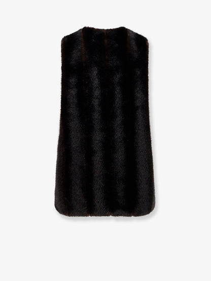 Vestito corto in eco shearling thumbnail