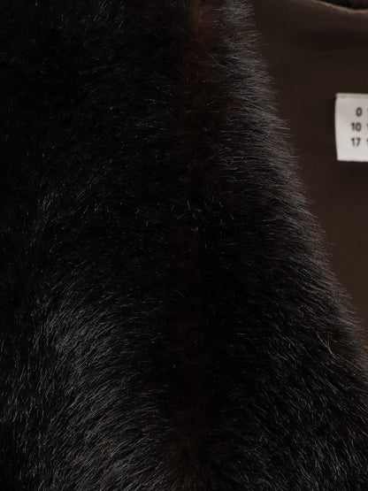 Vestito corto in eco shearling thumbnail