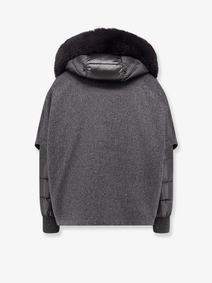 Cappotto smanicato Pegaso-Cwr in lana e cashmere thumbnail