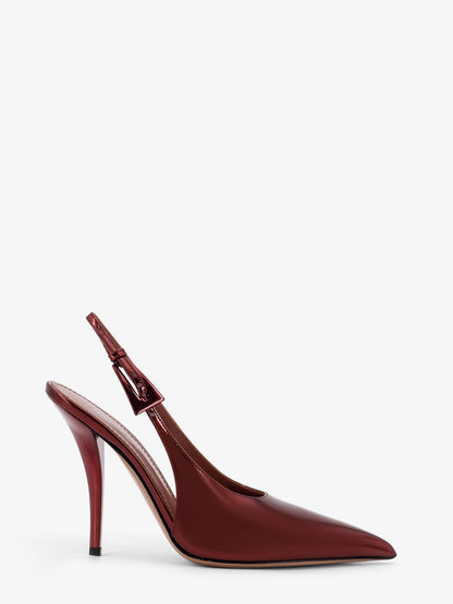 Jessica Slingback mirror leather pumps thumbnail