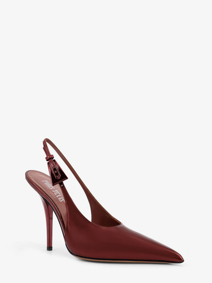 Jessica Slingback mirror leather pumps thumbnail
