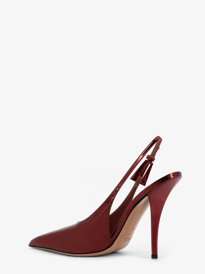 Jessica Slingback mirror leather pumps thumbnail