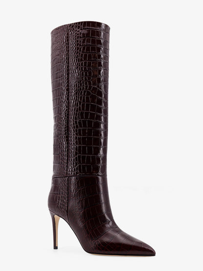 Stiletto Embossed Croco leather boots thumbnail