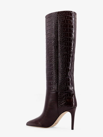 Stiletto Embossed Croco leather boots thumbnail