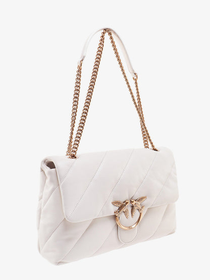 Borsa a tracolla in pelle matelassé con iconica fibbia love birds thumbnail