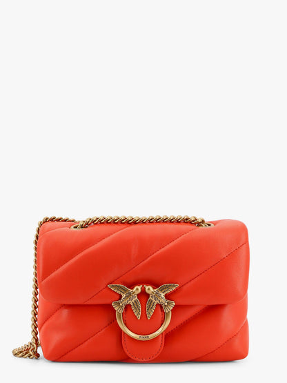 Matelassé leather shoulder bag with iconic love birds buckle thumbnail