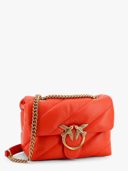 Matelassé leather shoulder bag with iconic love birds buckle thumbnail