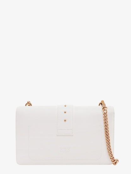 Leather shoulder bag with love birds buckle thumbnail