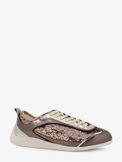 Reby 10 mirror fabric sneakers with sequins thumbnail