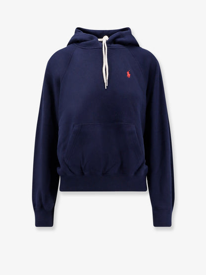 Cotton blend sweatshirt with hood thumbnail