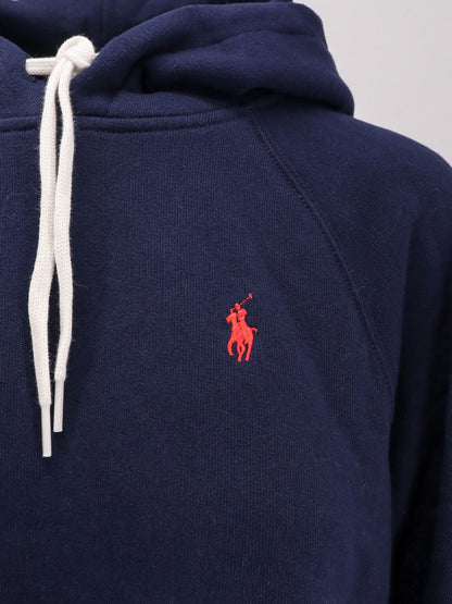 Cotton blend sweatshirt with hood thumbnail