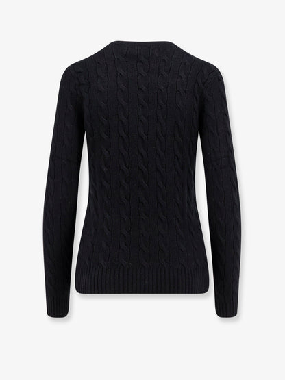 Wool and cashmere cable knit sweater thumbnail