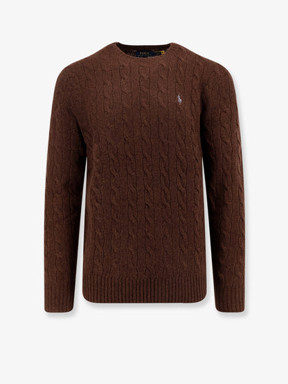 Wool and cashmere cable knit sweater thumbnail