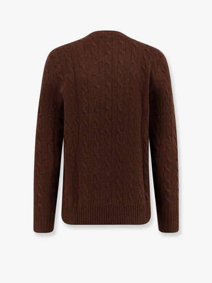 Wool and cashmere cable knit sweater thumbnail