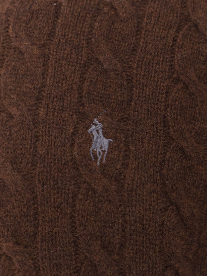 Wool and cashmere cable knit sweater thumbnail