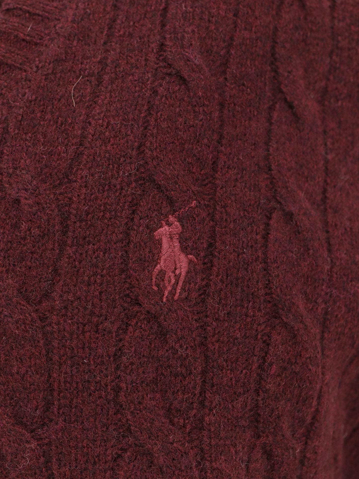 Cable knit wool and cashmere vest