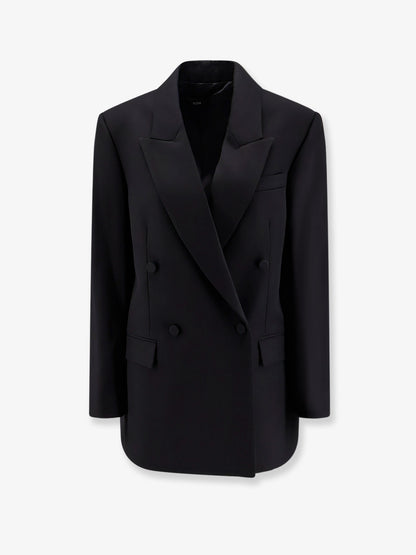 Viora double-breasted wool blend blazer thumbnail