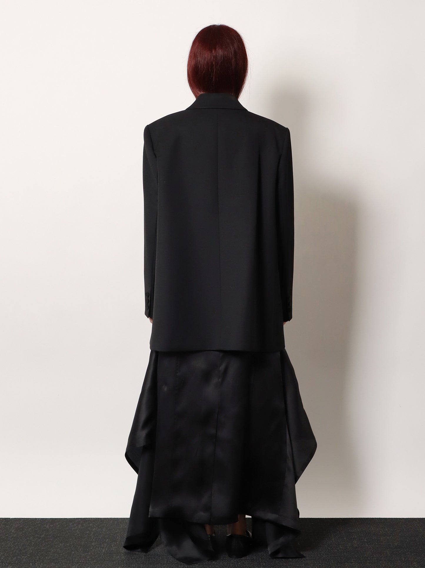 Viora double-breasted wool blend blazer