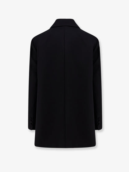 Viora double-breasted wool blend blazer thumbnail
