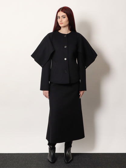 Catran midi wool and cashmere skirt thumbnail