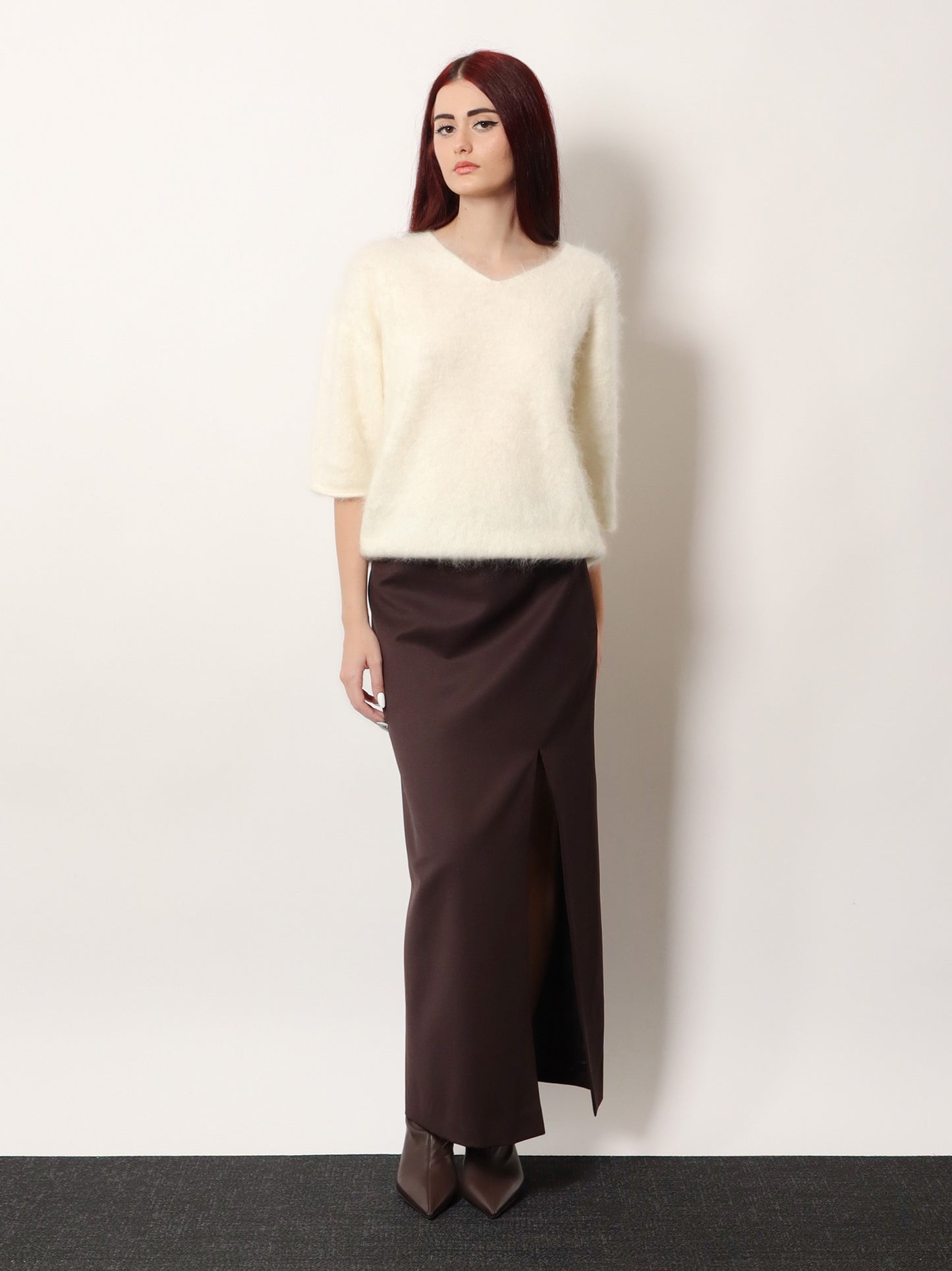 Elan Cash Brushed cashmere sweater