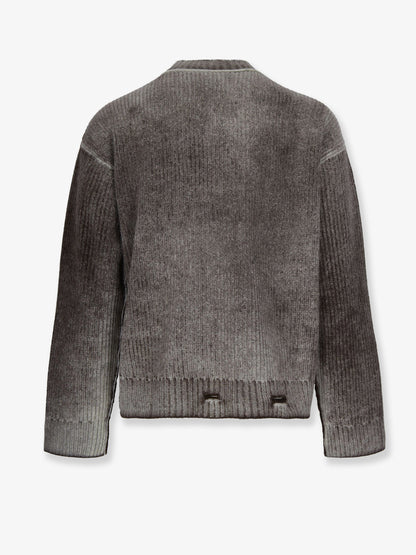 Reversible wool sweater with destroyed effect thumbnail