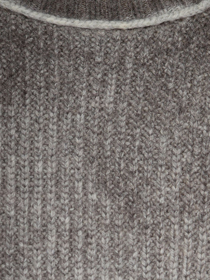 Reversible wool sweater with destroyed effect thumbnail