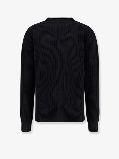 Fisherman Round Neck virgin wool sweater thumbnail