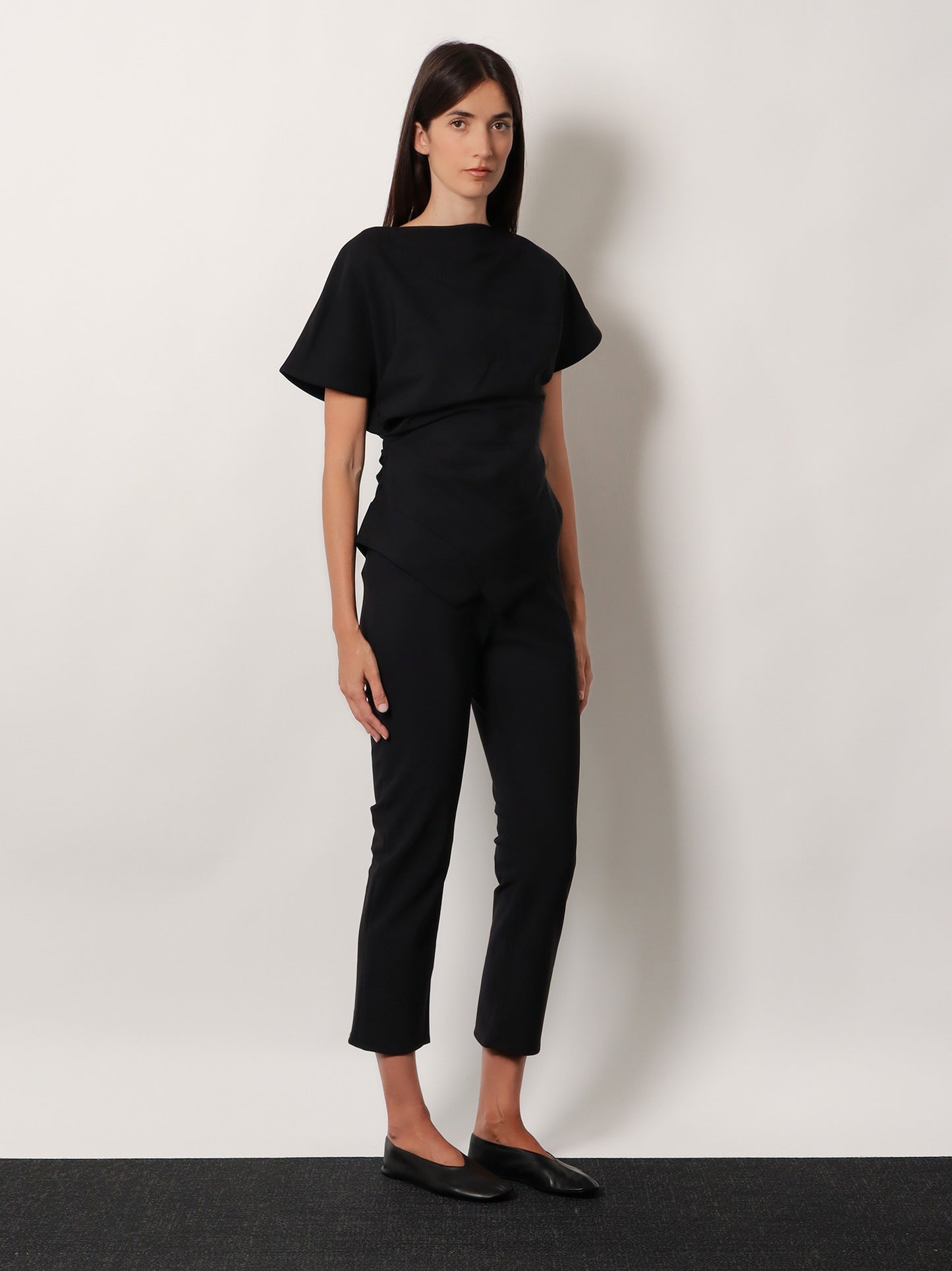 Pantaloni classici in tessuto elasticizzato