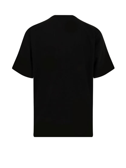 T-shirt in cotone con inserti in nylon thumbnail